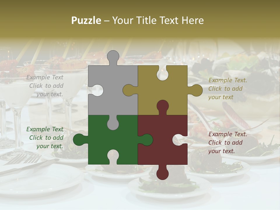 Wedding Formal Meal PowerPoint Template