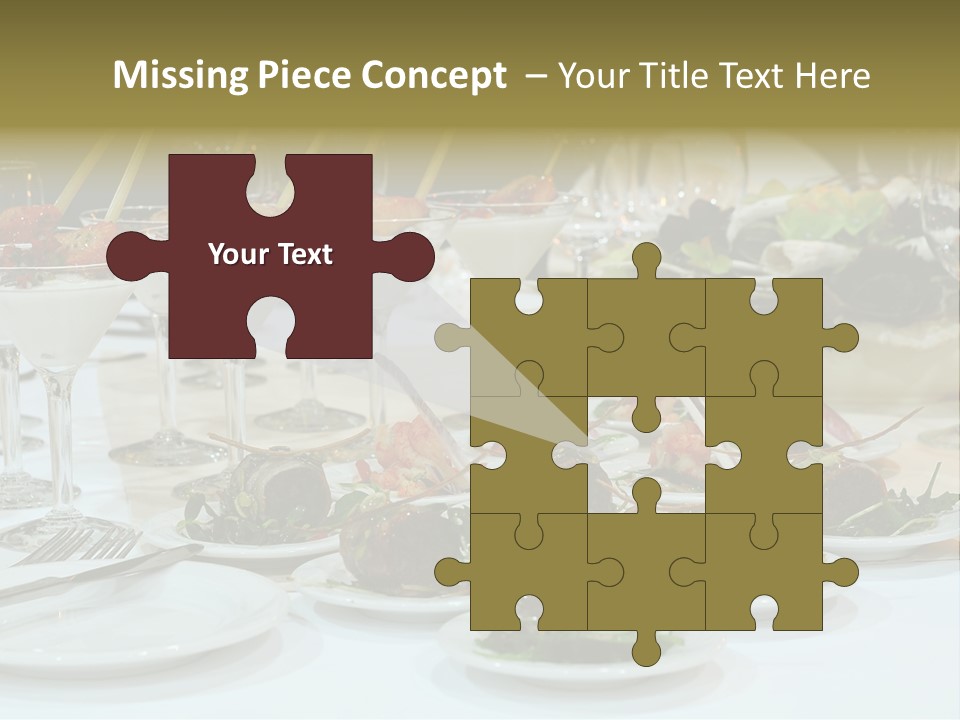 Wedding Formal Meal PowerPoint Template