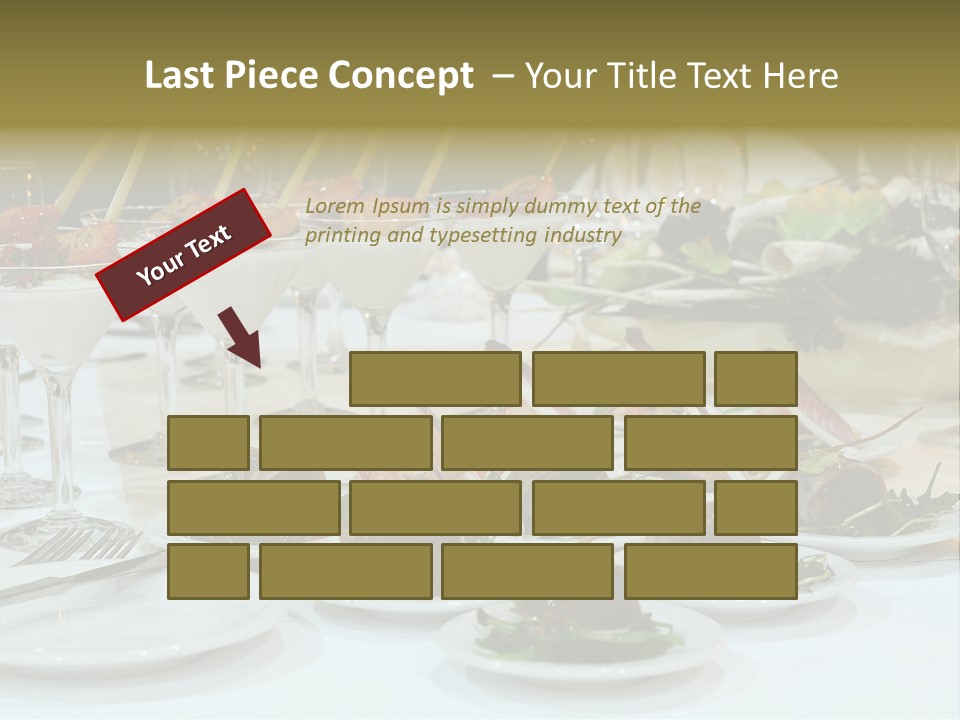 Wedding Formal Meal PowerPoint Template