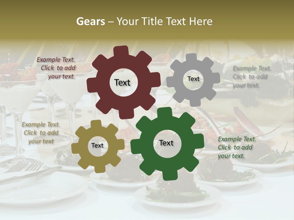 Wedding Formal Meal PowerPoint Template