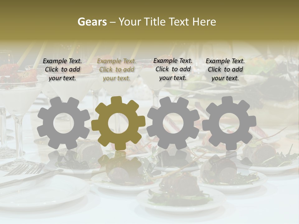 Wedding Formal Meal PowerPoint Template