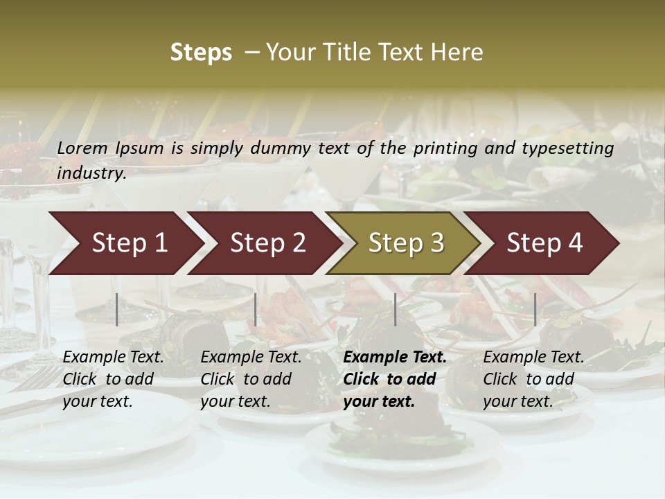 Wedding Formal Meal PowerPoint Template