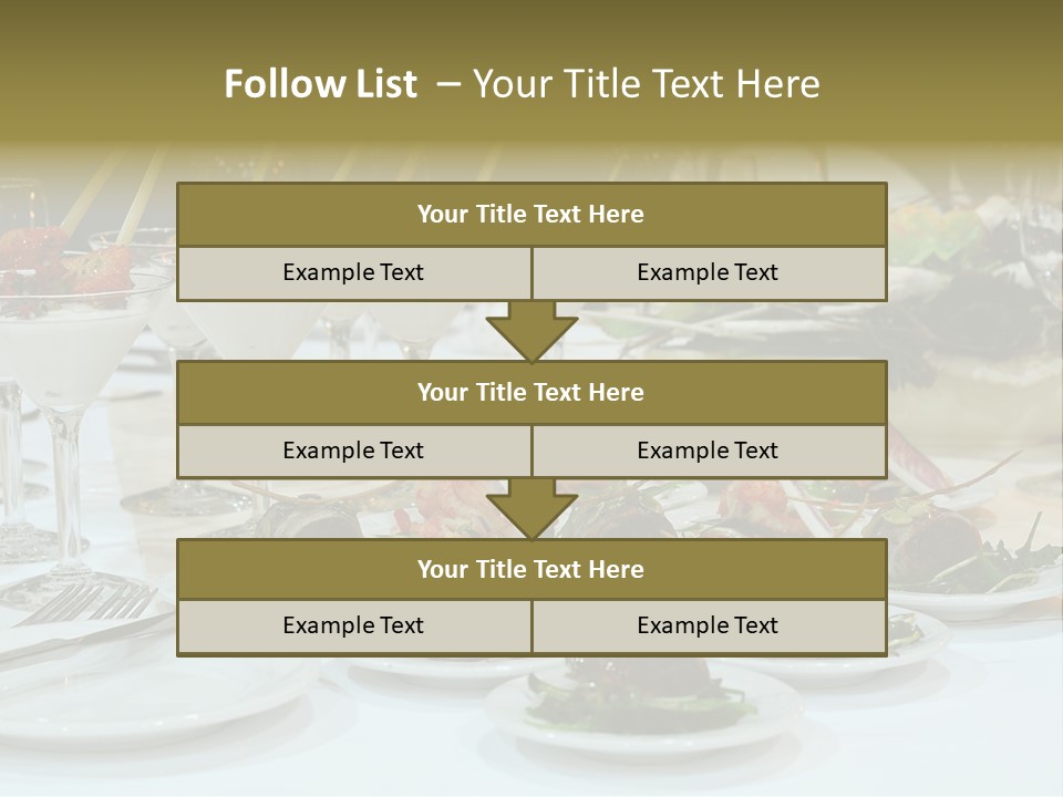 Wedding Formal Meal PowerPoint Template