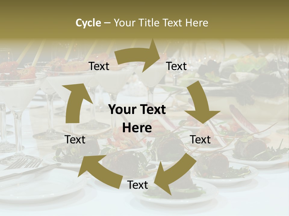 Wedding Formal Meal PowerPoint Template