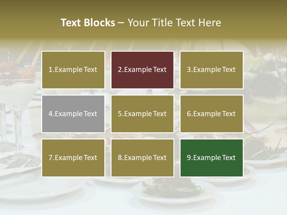 Wedding Formal Meal PowerPoint Template