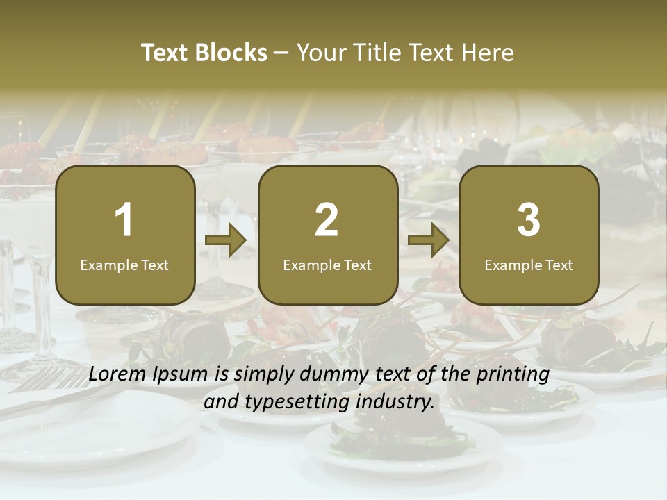 Wedding Formal Meal PowerPoint Template