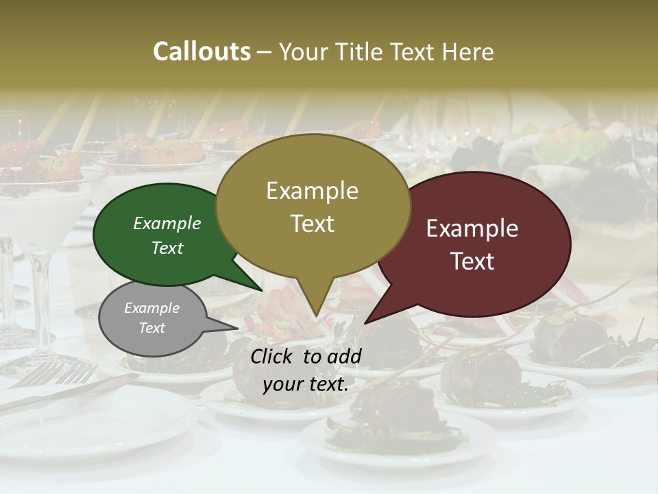 Wedding Formal Meal PowerPoint Template