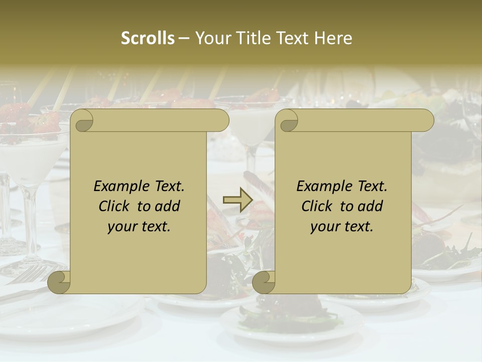 Wedding Formal Meal PowerPoint Template