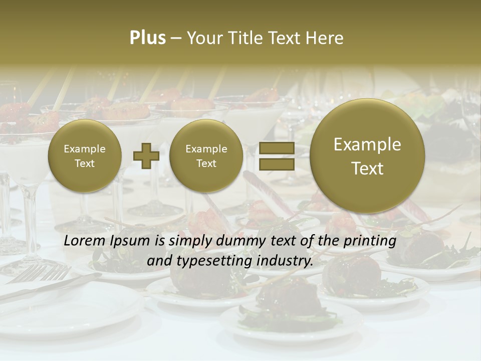 Wedding Formal Meal PowerPoint Template