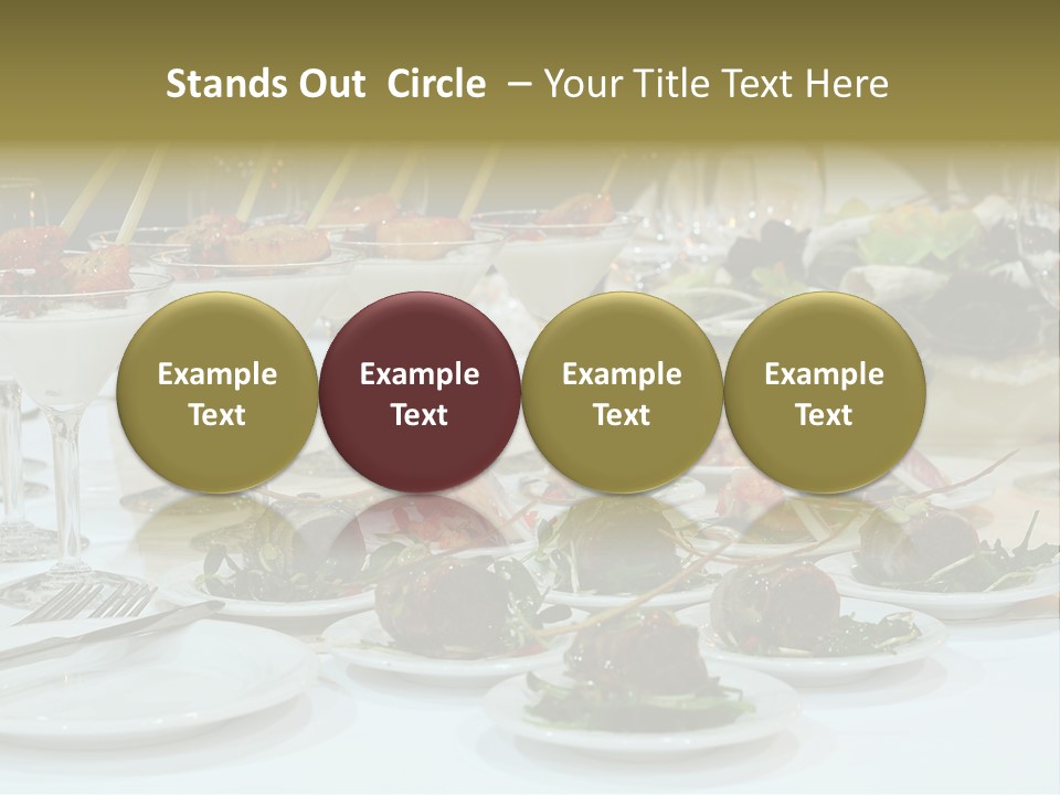 Wedding Formal Meal PowerPoint Template