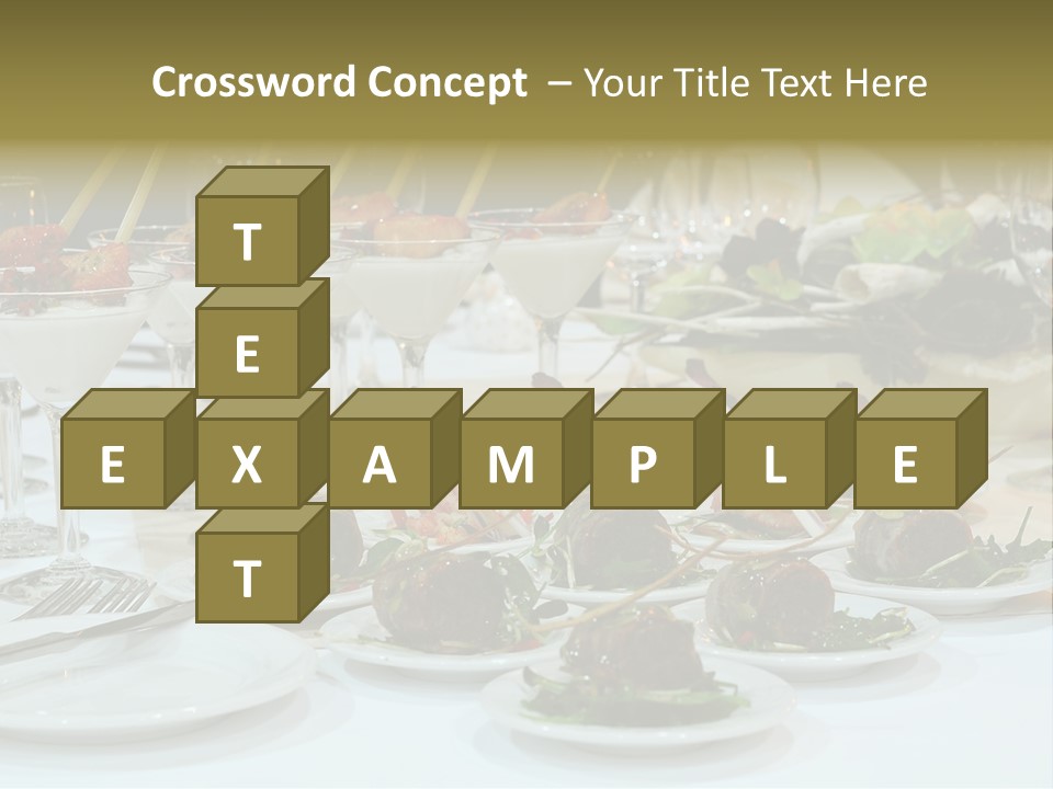 Wedding Formal Meal PowerPoint Template