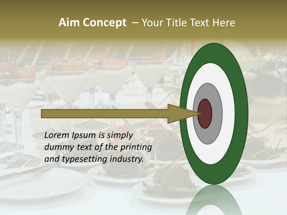 Wedding Formal Meal PowerPoint Template