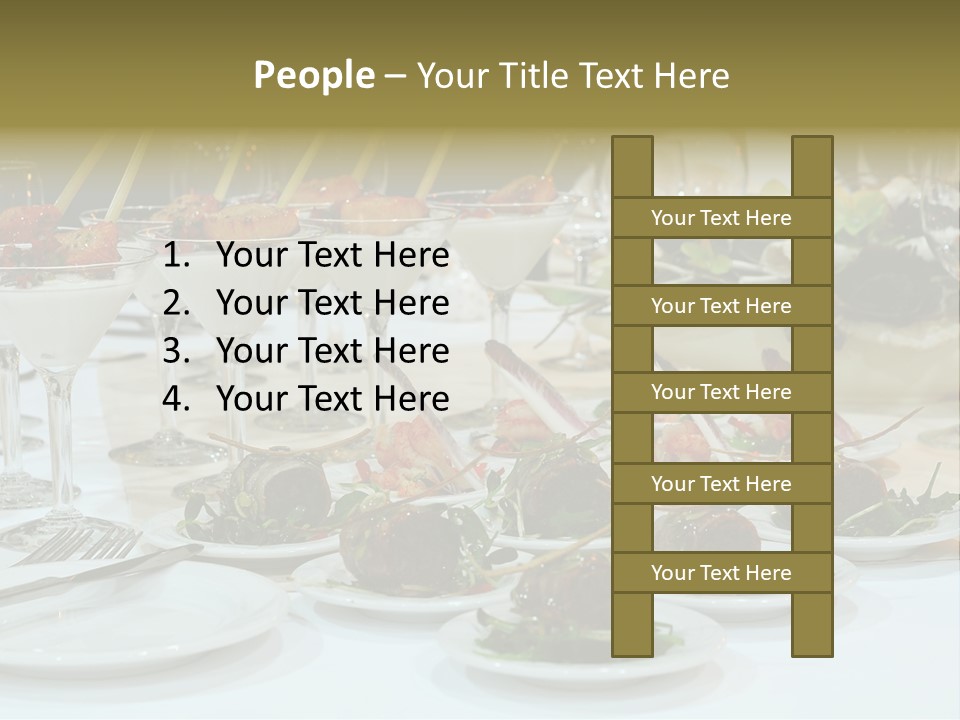 Wedding Formal Meal PowerPoint Template