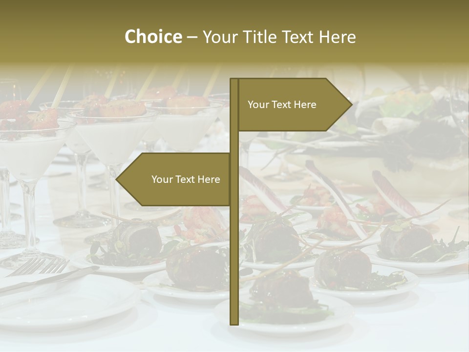 Wedding Formal Meal PowerPoint Template