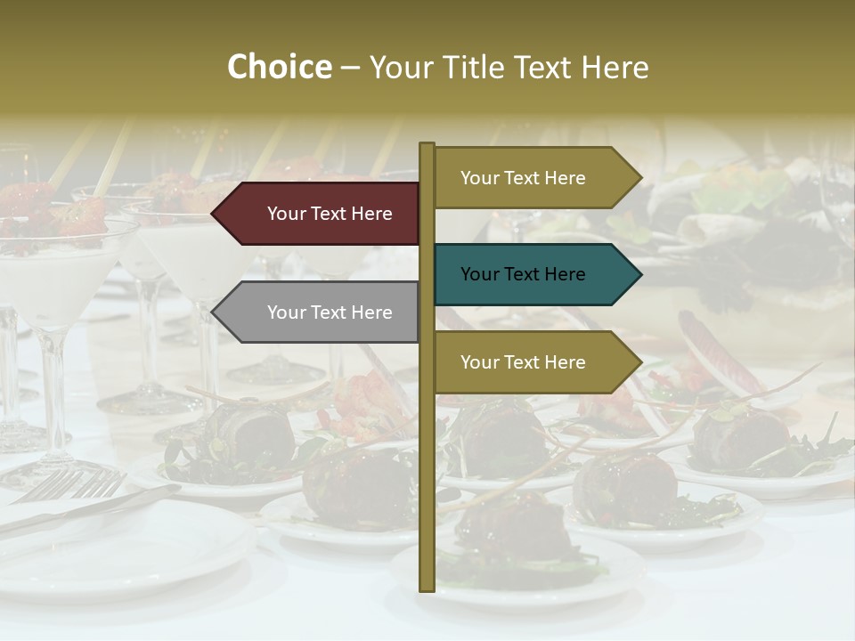 Wedding Formal Meal PowerPoint Template