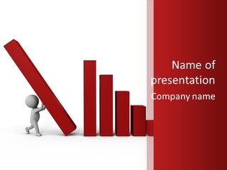 Company Red Step PowerPoint Template