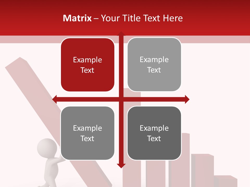 Company Red Step PowerPoint Template