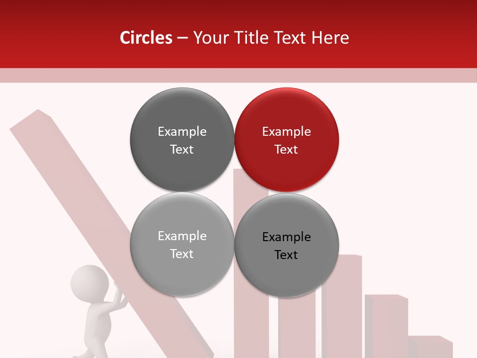 Company Red Step PowerPoint Template