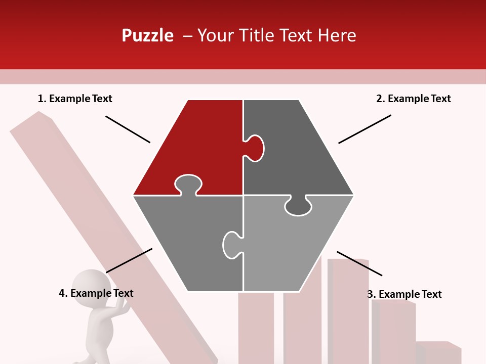 Company Red Step PowerPoint Template