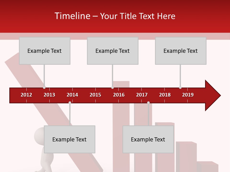 Company Red Step PowerPoint Template