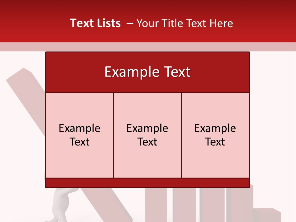 Company Red Step PowerPoint Template