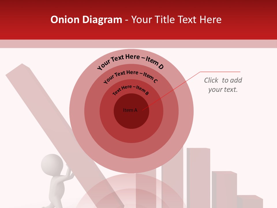 Company Red Step PowerPoint Template