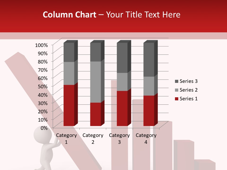 Company Red Step PowerPoint Template