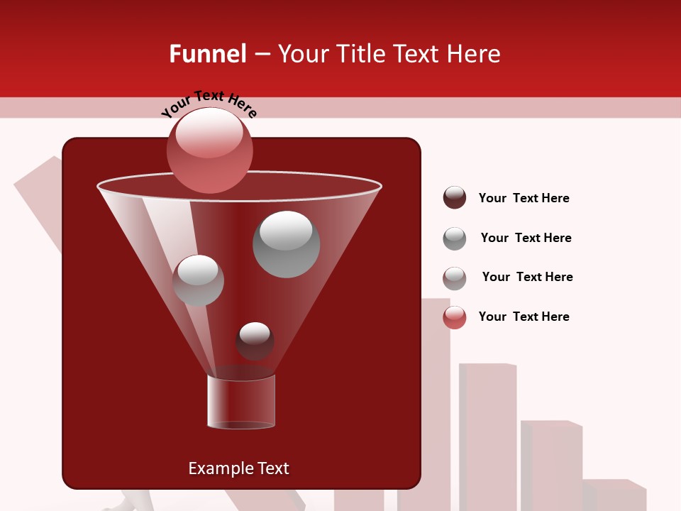Company Red Step PowerPoint Template