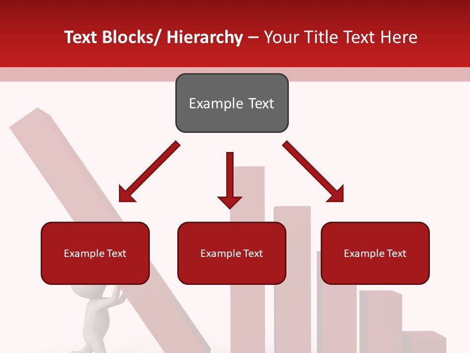 Company Red Step PowerPoint Template