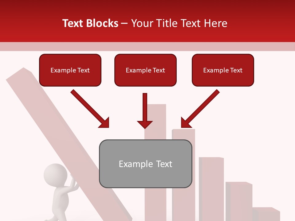 Company Red Step PowerPoint Template