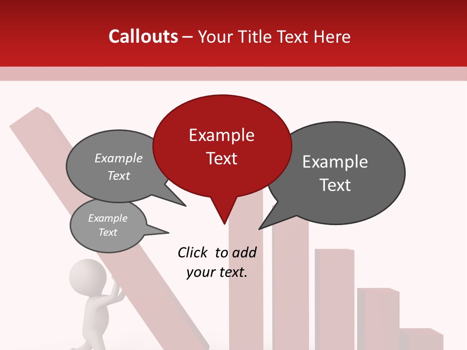 Company Red Step PowerPoint Template