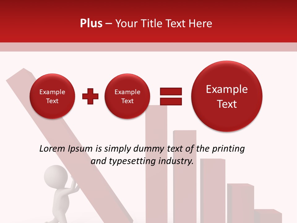Company Red Step PowerPoint Template