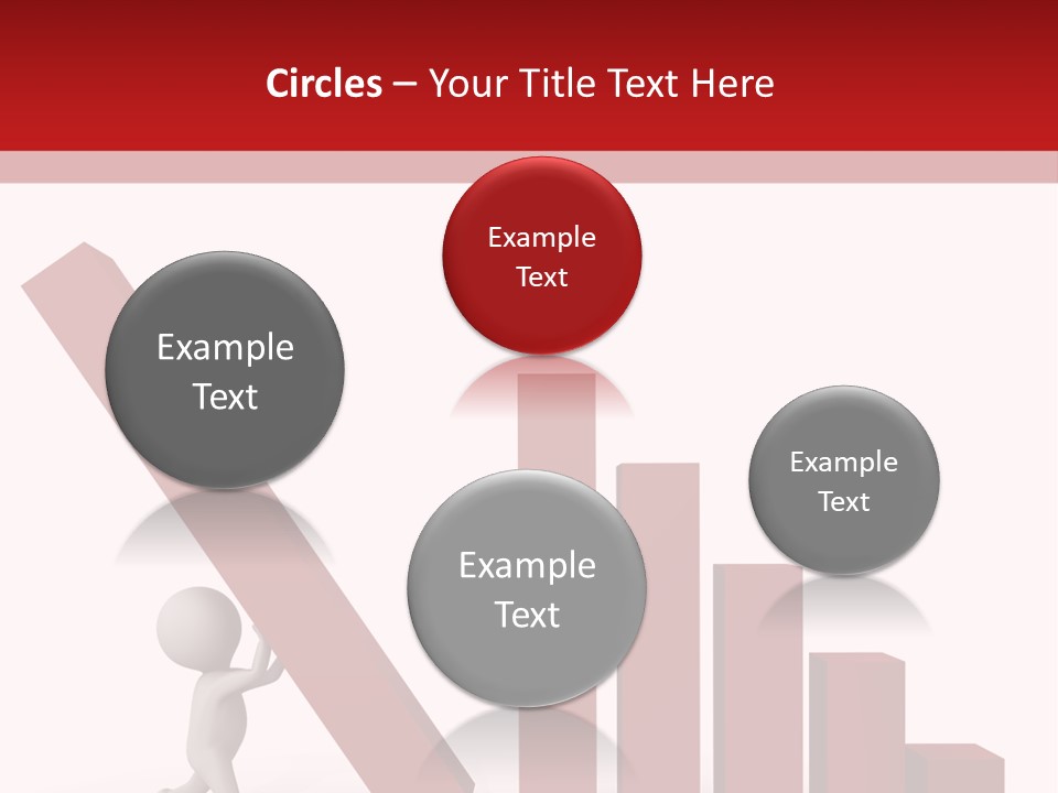 Company Red Step PowerPoint Template