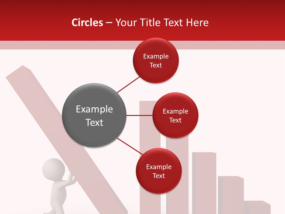 Company Red Step PowerPoint Template