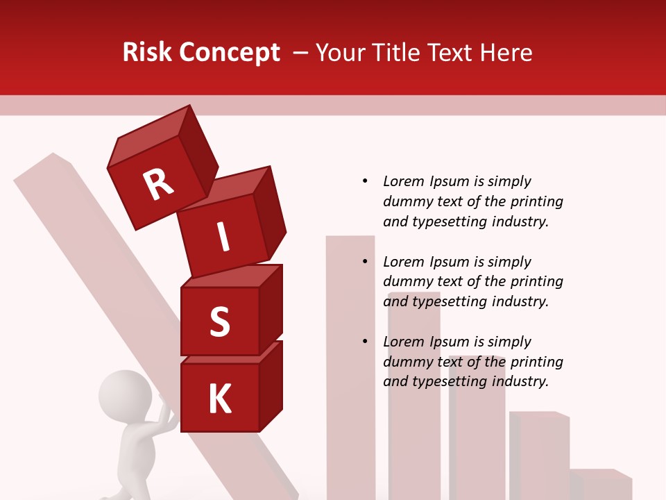 Company Red Step PowerPoint Template