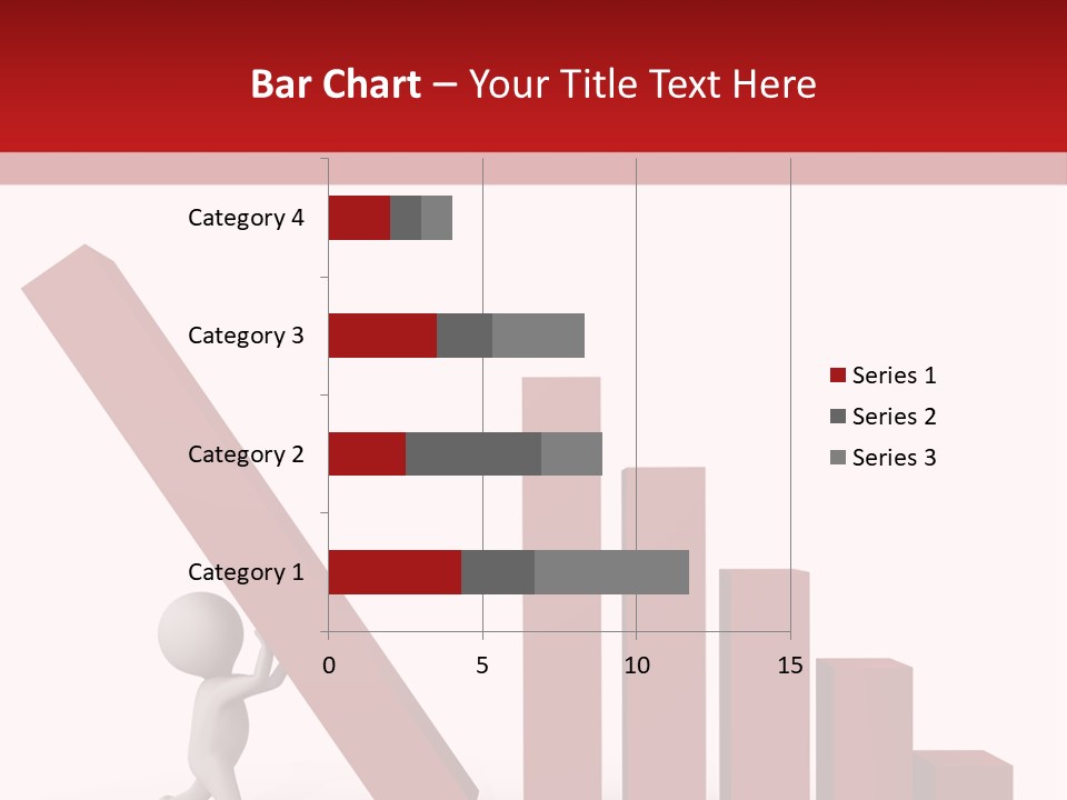Company Red Step PowerPoint Template