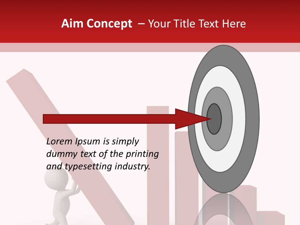 Company Red Step PowerPoint Template