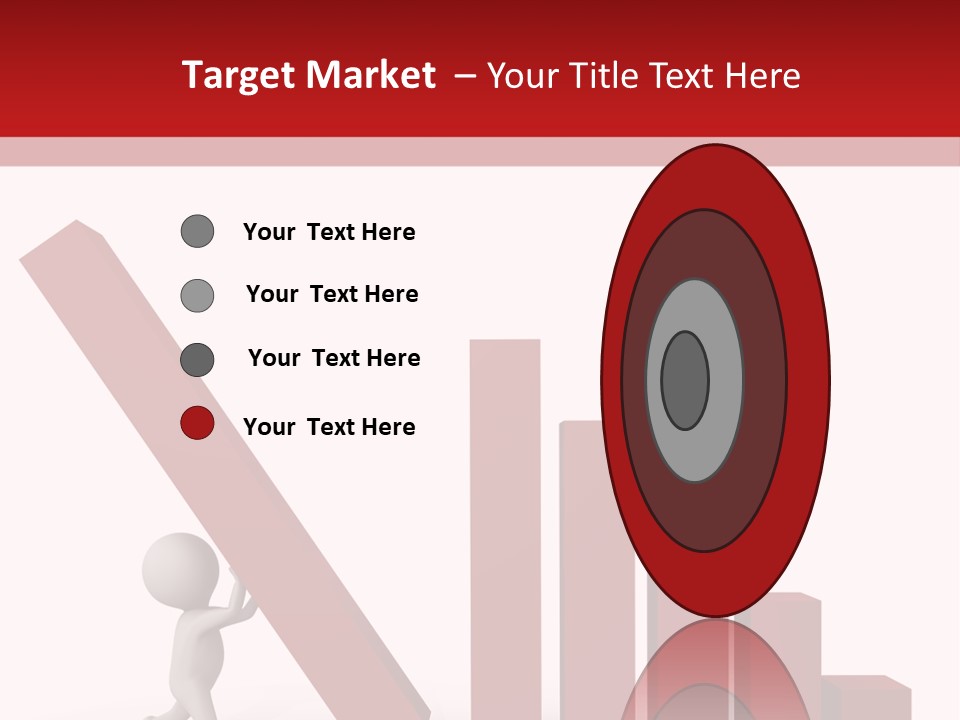 Company Red Step PowerPoint Template