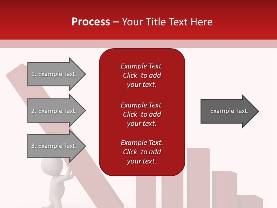 Company Red Step PowerPoint Template