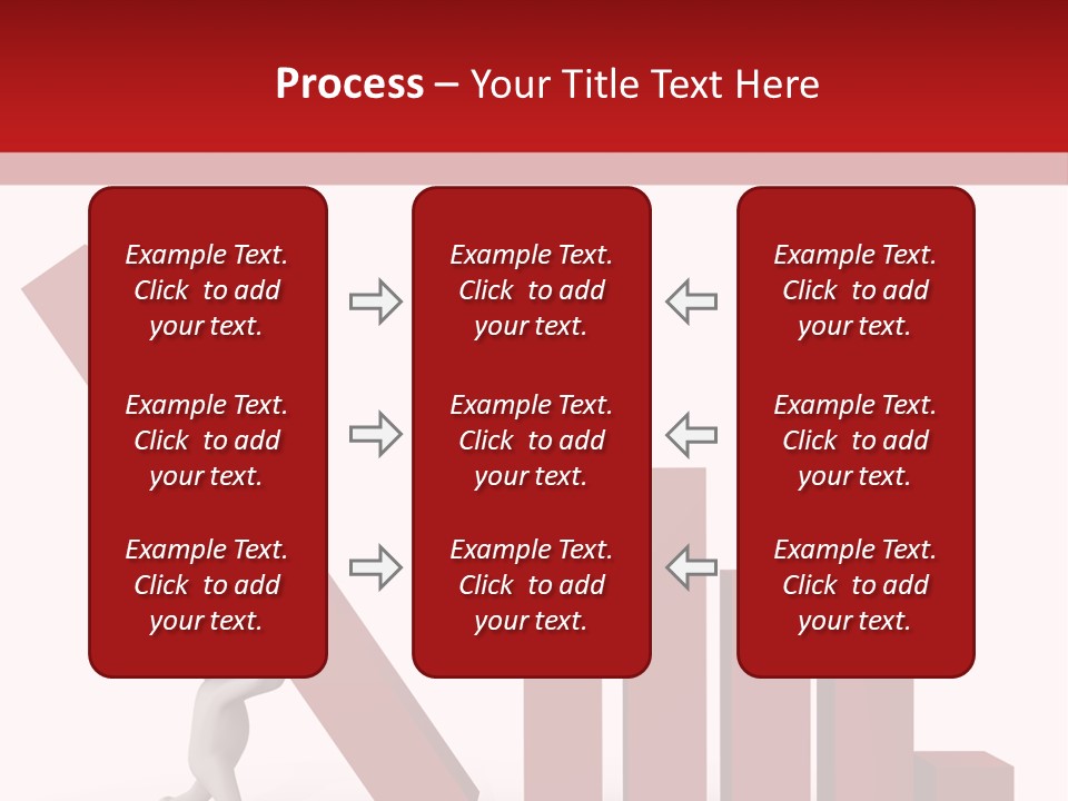 Company Red Step PowerPoint Template