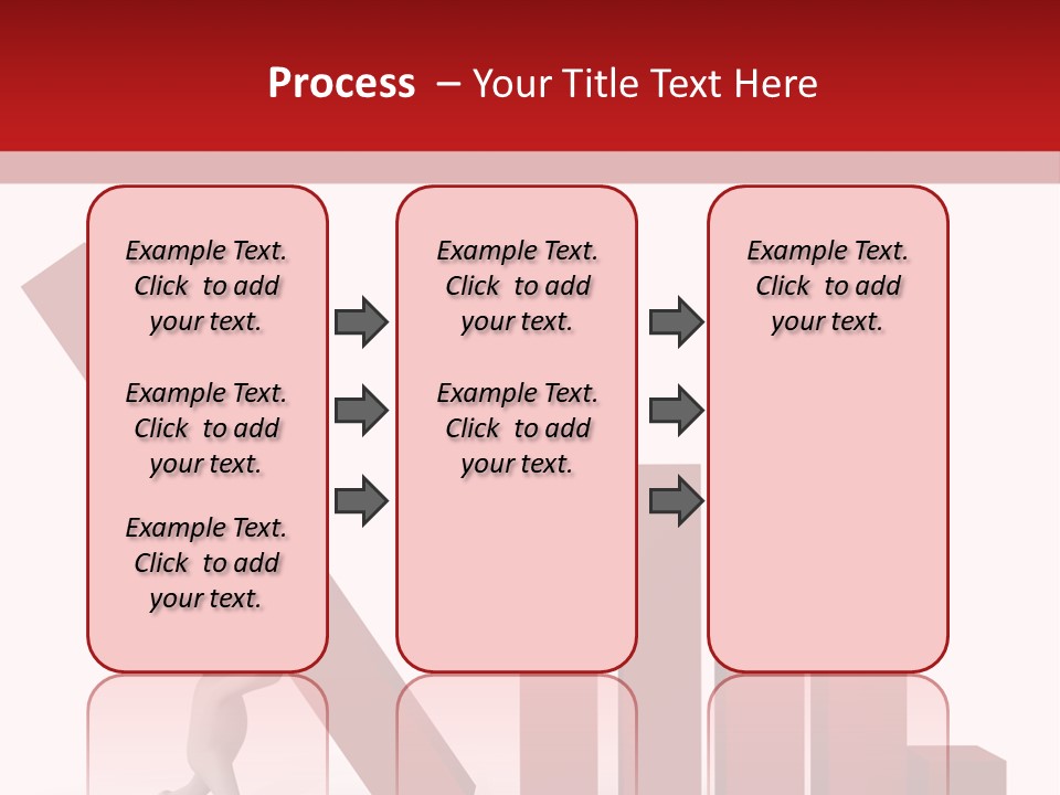 Company Red Step PowerPoint Template