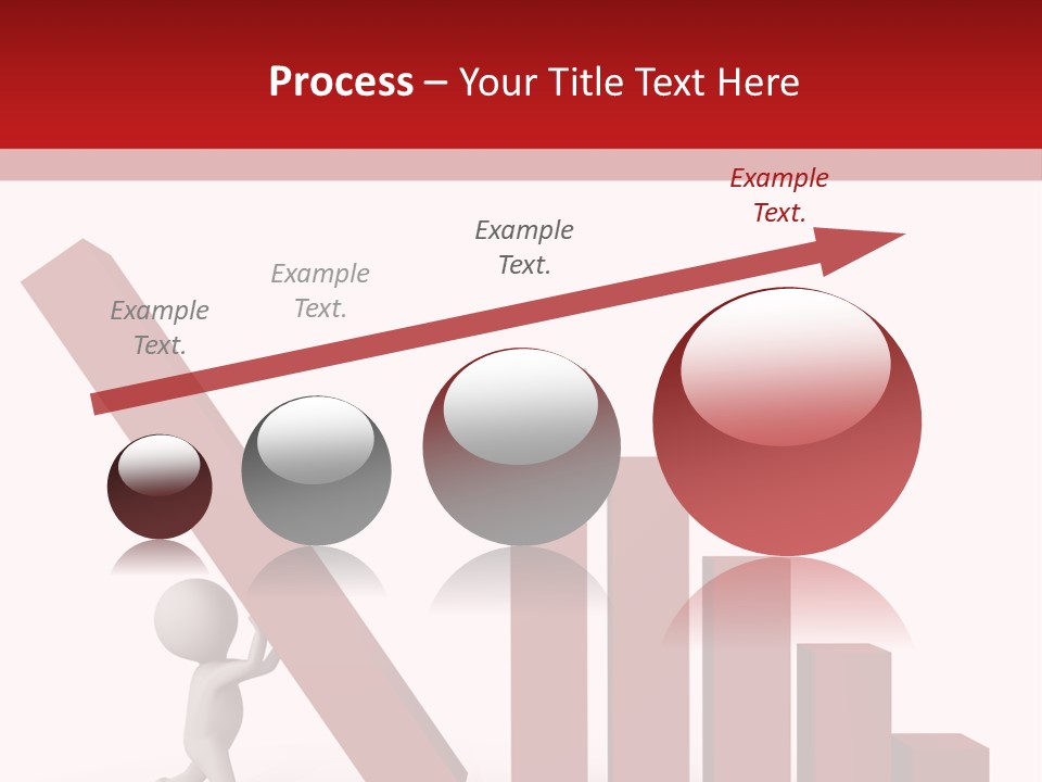 Company Red Step PowerPoint Template