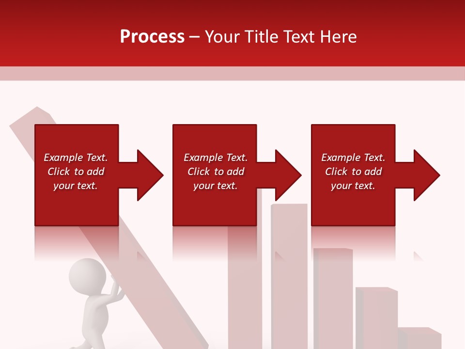 Company Red Step PowerPoint Template