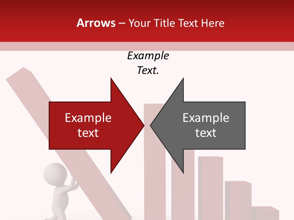 Company Red Step PowerPoint Template