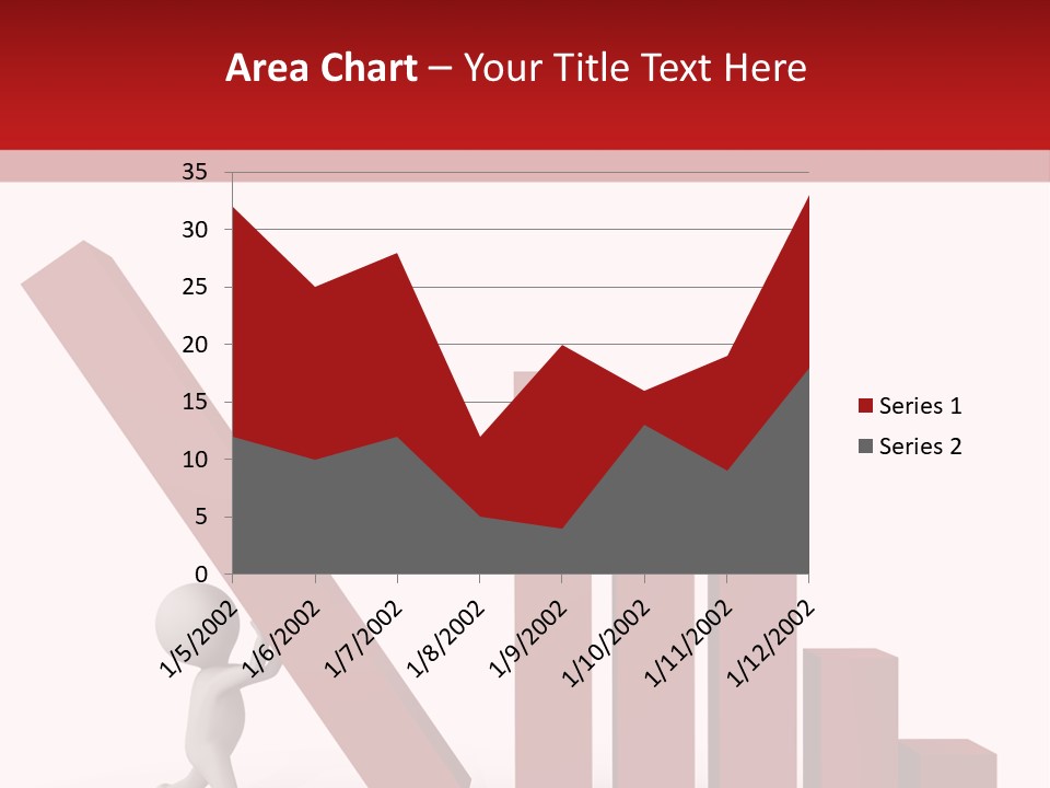 Company Red Step PowerPoint Template