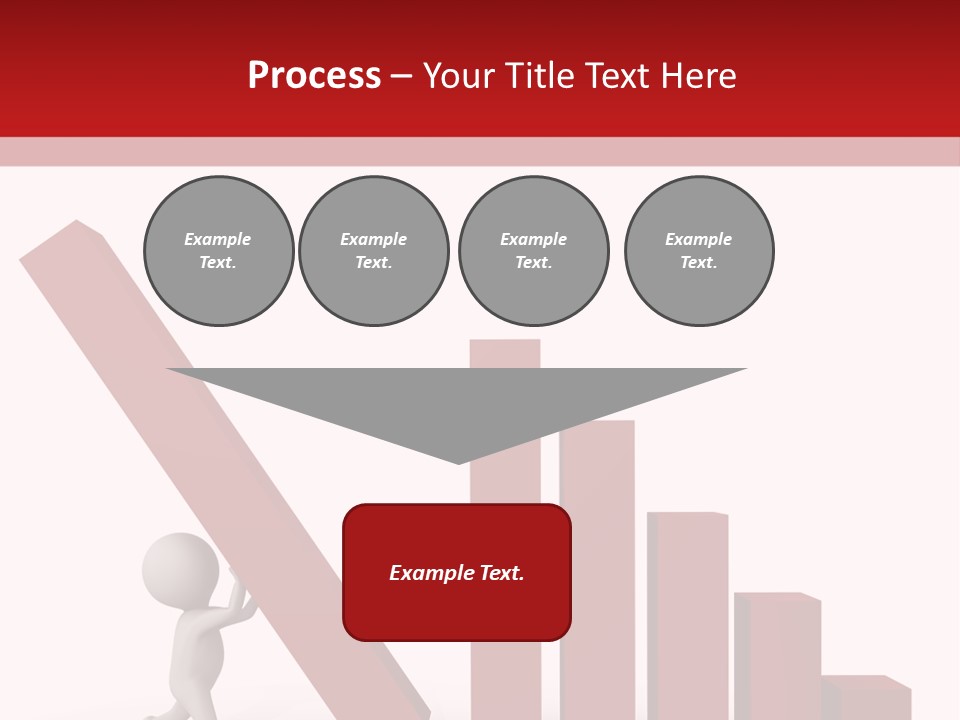 Company Red Step PowerPoint Template