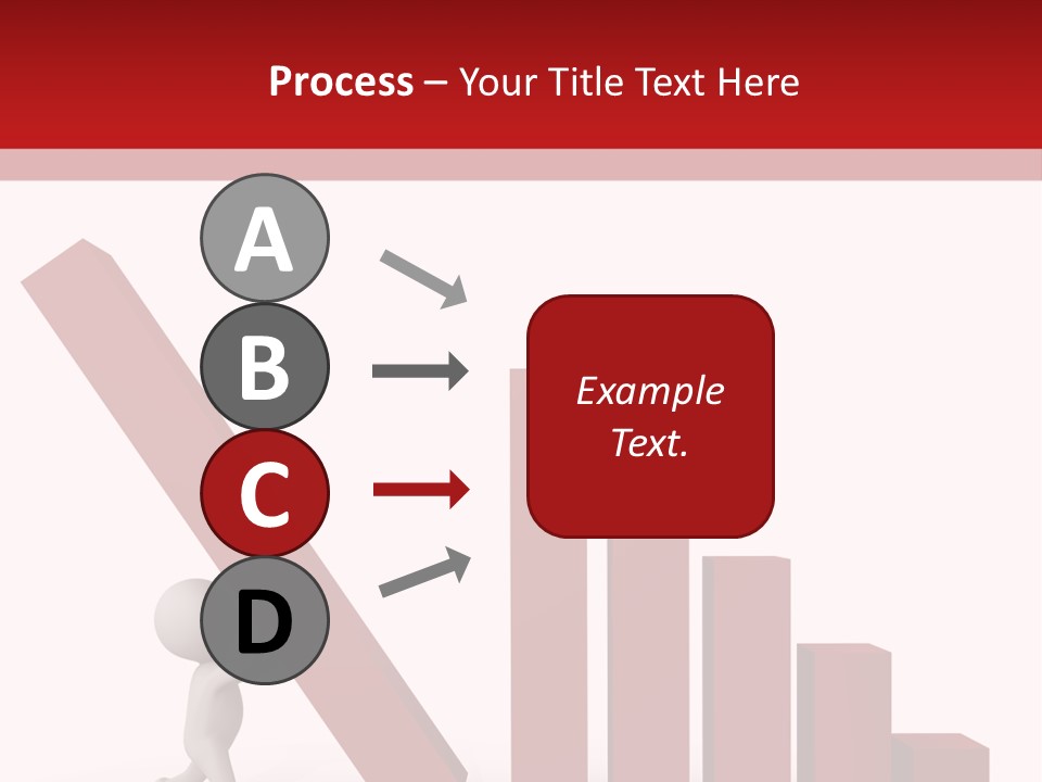 Company Red Step PowerPoint Template