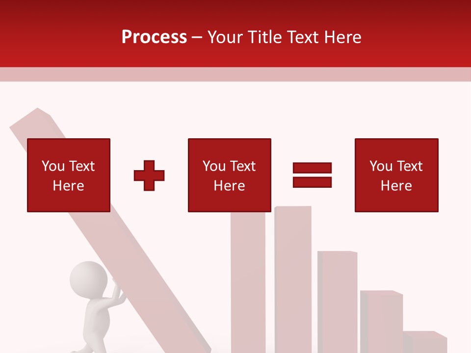 Company Red Step PowerPoint Template