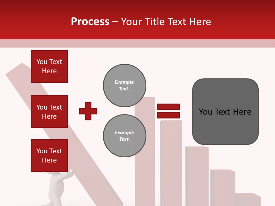 Company Red Step PowerPoint Template