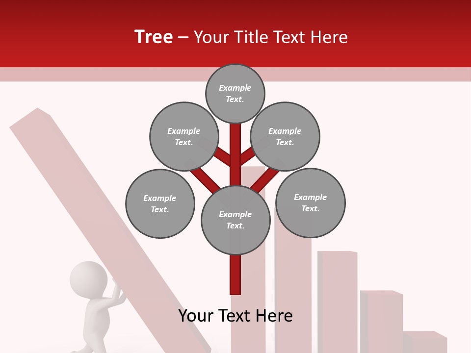 Company Red Step PowerPoint Template